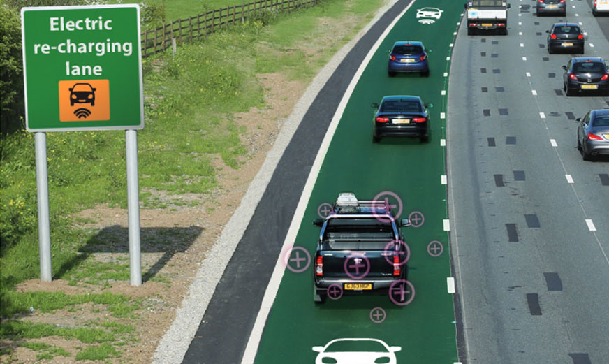 ถนนชาร์จไฟฟ้ารถยนต์ได้ อังกฤษ 3 ข่าวเทคโนโลยี