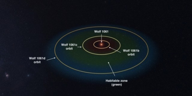 ดาวเคราะห์ภายนอก Exoplanet wolf 1061