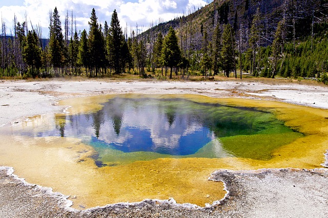 บ่อน้ำพุร้อน YellowStone